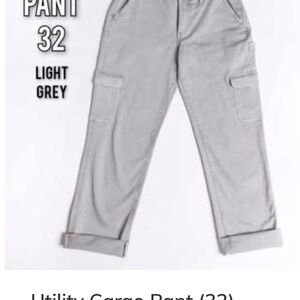 Lularoe Womens Utility Cargo Pants Jeans Size 32 Gray Soft Stretch Twill Smooth